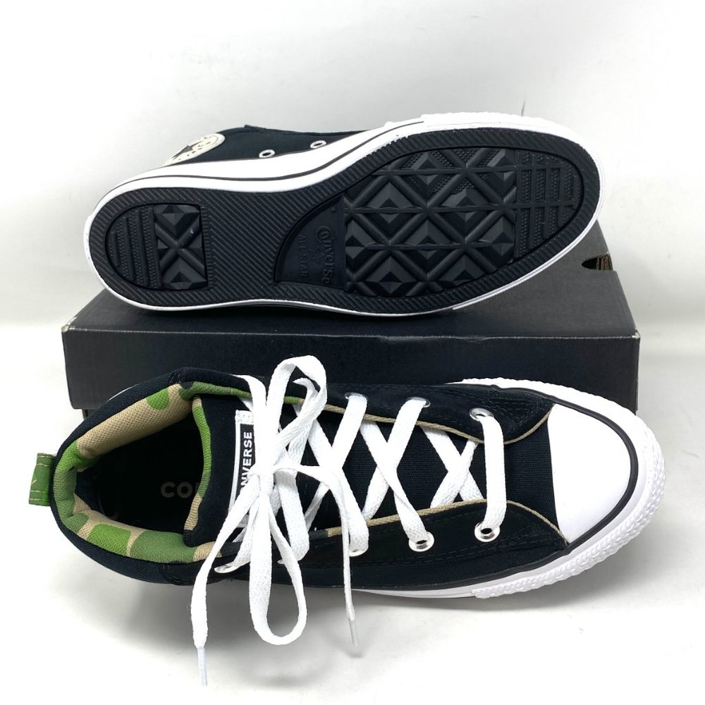 Converse CTAS STREET MID Top Canvas Black Camo Wmn - Picture 2 of 10